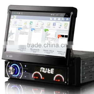Winmark 7 Inch 1 Din Car DVD Player Stereo Retractable Touch Screen Android 4.4 Wifi 3G GPS Bluetooth Digital TV Port Universal thumbnail-4