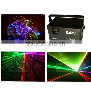 High Power Laser Light 3W Animation Laser RGB Full Color AC110V -240V , 3D DMX512 Stage Laser Lighting 3000mw thumbnail-1