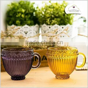 Drinking Glass Cup With Handle Glass Tea Cups thumbnail-1