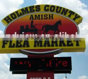 Outdoor Large Standing Aluminum Custom Hotel Sign thumbnail-1