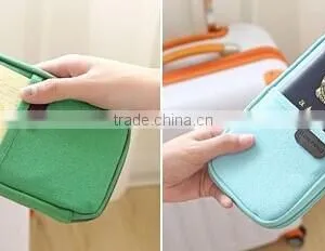 Simple Passport Case Credit ID Card Cover Holder Travel Wallet With Pen Holder thumbnail-1