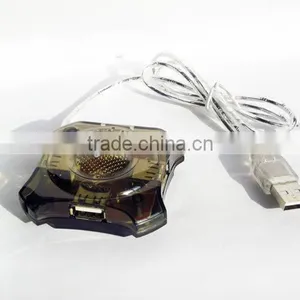 Transparent Plum Design USB 4 Ports Usb 2.0 Hub for Promotions Business Gifts thumbnail-1