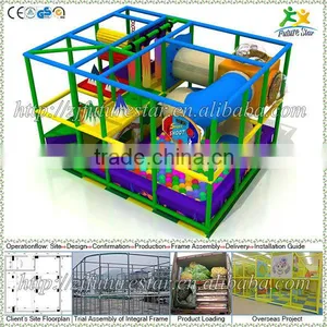 Free Design CE & GS Standard Eco-friendly LLDPE Kids Indoor Cheap Playground Equipment for Sale thumbnail-1