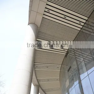 Aluminum Slat Ceiling With Wood Grain Color U Aluminum Screen Ceiling Panel thumbnail-6