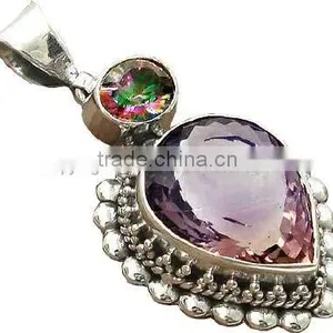 A1800 Silver Jewelry, Sterling Silver Jewelry, Silver Jewellery, cz thumbnail-2