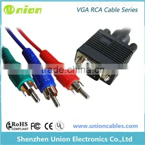 Hot Sell,High Quality Cable, Rca to Vga Male To Male 15 Pin Converter thumbnail-3