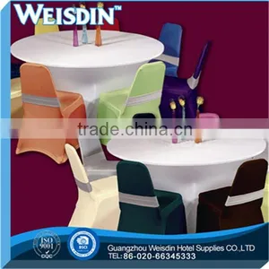 Waterproof Spandex Chair Cover for Wedding Wholesale Lycra Black Chair Cover With Arch in the Bottom thumbnail-3
