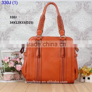 Nine Western Front Double Zip Pure Color Handle Bag Tote Bag Shoulder Bag thumbnail-1
