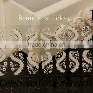 Beauty Art Ultrathin Transparent White Lace Tools Nails Stickers thumbnail-4