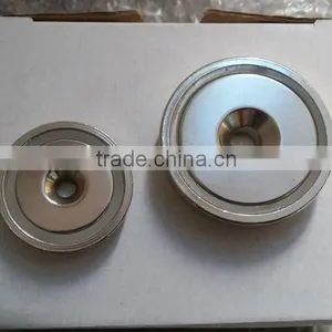 Neodymium Round Base Magnet With Countersunk Hole thumbnail-2