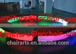 Shanghai Commercial Furniture Wholesale Nightclub Acrylic Led Modern Lounge Circle Sofa thumbnail-1