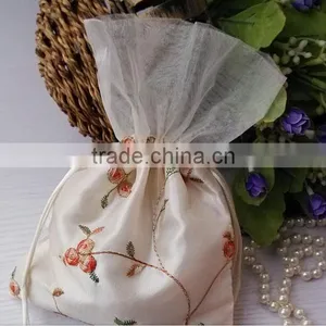 2015 Christmas Jute Drawstring Gift Pouch Bag thumbnail-2