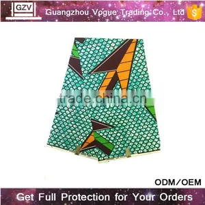 Online Wholesale 100% Cotton African Real Wax Sanhe Quality Wax Printing Fabric thumbnail-4