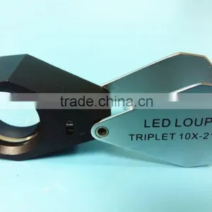 Pocket Size 10X Loupe With White LED Ligh thumbnail-1