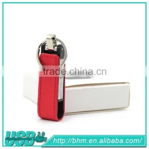 Factory Promotion Gift Leather Portable Usb Memory Disk thumbnail-5