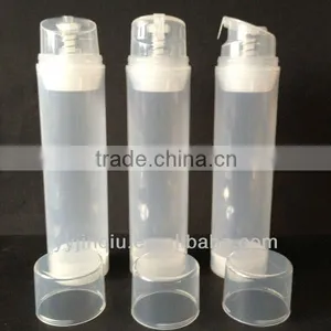 HOT SALE 150ml Transparent Cylinder Airless Bottle With Good Quality Only 0.525usd per Set thumbnail-1