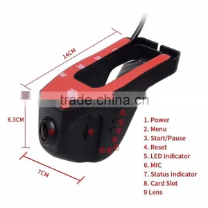 Popular WIFI Hidden SD Card Full HD 1080p Manual Car Camera hd Dvr thumbnail-1