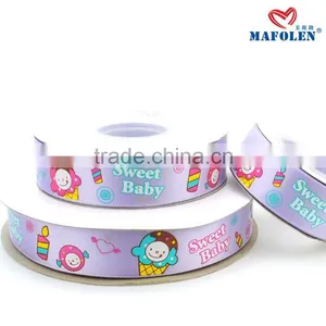 Popular Lovely Cartoon Printed Satin Ribbon for Sale thumbnail-2