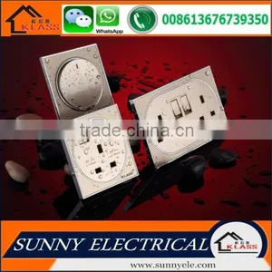 Uk Design PMMA Round Rocker Button Electric Light 1 Gang 1 Way Wall Switch thumbnail-1