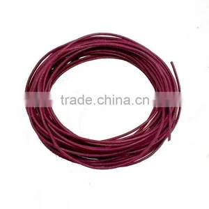 1mm Amethyst Color Round Leather Cords From Borg Export thumbnail-1