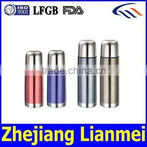 Double Wall Stainless Steel Color Vacuum Flask in Bullet Type (350ml,500ml,750ml,1000ml) thumbnail-1