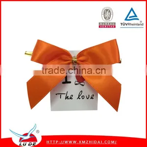 2015 Factory Handmade Solid Color Bows Polyester Ribbon Bow thumbnail-1