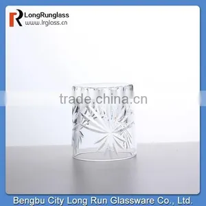 LongRun Eco-Friendly Pub Use Cut Glass Whisky Glass Cups, 10 Ounce thumbnail-2