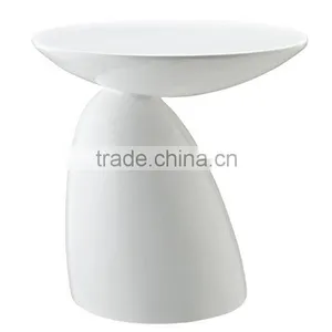 Modern Flow Fiberglass Side Table, Mushroom Shape thumbnail-2