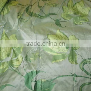 SILK LEAF PRINT FLOWER PRINT SILK FABRIC thumbnail-2