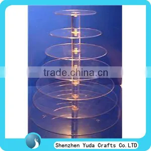 Clear Good Quality Acrylic Table Desk Countertop Cake Candy Display Stand Rack Holder Cheap thumbnail-1