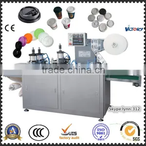 CE Standard Automatic Flatbed Plastic Lid Cover Forming Machine,plastic Lid Cover Thermoforming Machine thumbnail-1