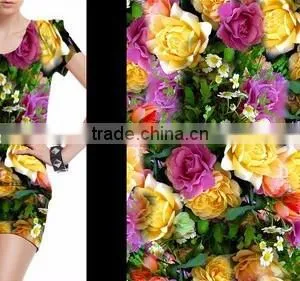 45*45 100*80 54/55" 110-115gsm Reactive Printing / Flat Screen Printing 100 Viscose Print Fabric thumbnail-6