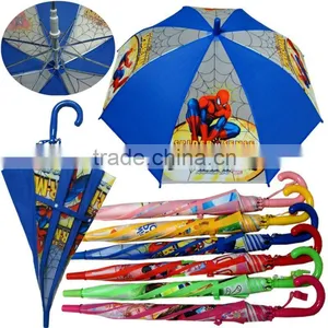 Blue Pictures Printing PVC Children Umbrella With Whistle thumbnail-1