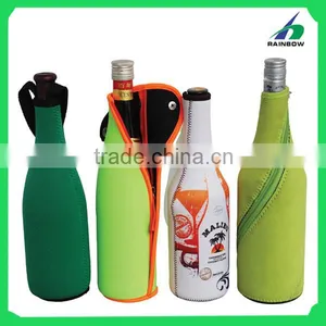 Neoprene Zip up Beer Bottle Cover thumbnail-1