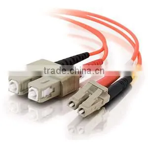 15m LC-SC 50/125 OM2 Duplex Multimode PVC Fiber Optic Cable (LSZH) thumbnail-1
