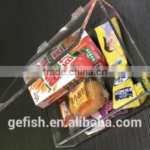 Clear Acrylic Organizer Box With Lid Hinges thumbnail-1