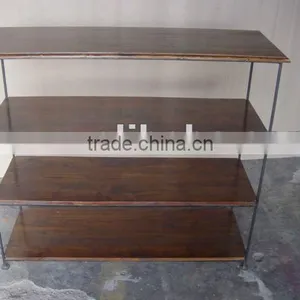 INDUSTRIAL IRON AND WOOD SHELF thumbnail-1