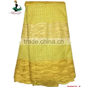 QXN21 Swiss Cotton Lace African Tulle Lace Embroidery Fabric Wholesale thumbnail-6