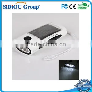 Solar Rechargeable Led Flashlight With Radio thumbnail-1