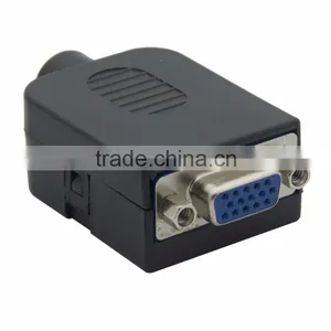 3+6 VGA DB15 Female Connector With Backside Screw Connection thumbnail-2