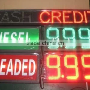 High Quality HD LED Gas Price Sign Outdoor Digital 7 Segment Red Color Gas Station Price Sign Led Digit Number Sign LED bp Gas thumbnail-1