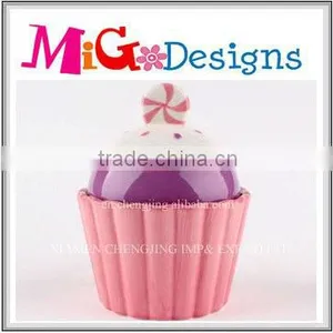 Cupcake Ceramic Pot With Lid Cutest Jar Wholesale thumbnail-1