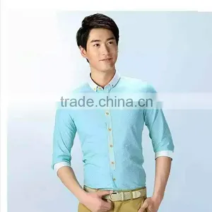 Autumn Luxury Slim Long Sleeve Fashion Business Dress Shirts Men Plaid Shirts thumbnail-1