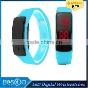 New Watches Superior Charm Fashion Men And Women Rubber LED Watch Date Silicon Wristband Digital Wrist 8 Colors Tf-83 Hot Gift thumbnail-1