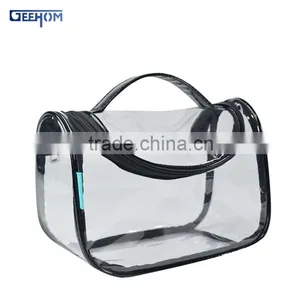 Transparent Pvc Cosmetic Case With Zipper and Handle thumbnail-3