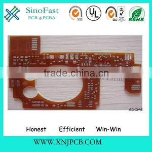 Immersion Gold High Quality Lcd Display Fpc With Solder Mask Brown thumbnail-1