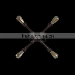 Industrial Metal Pipe Loft Wall Lamp Filament Wall Sconce Wall Mount thumbnail-5