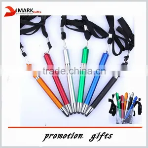 Plastic Stylus Pen With Neck Rope Hang Neck Pen With Screen Touch thumbnail-1