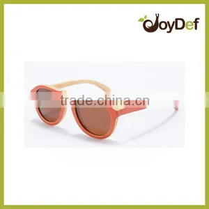 All Age Warm Tone Fashion Bamboo Wood Sunglasses Wooden Sunglasses With Polarized Lens thumbnail-1