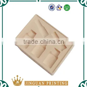 White Flocking PVC Plastic Cosmetic Tray thumbnail-3